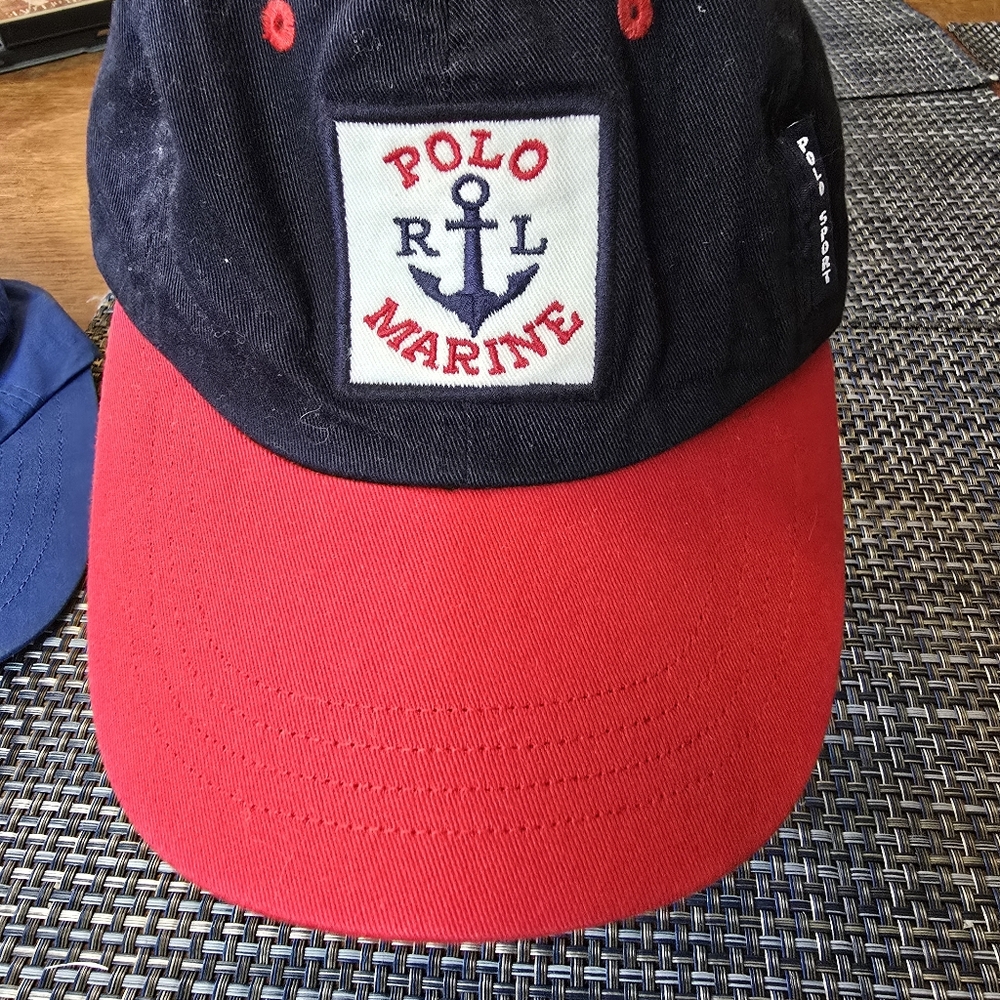 Polo RL Red and Black Cap